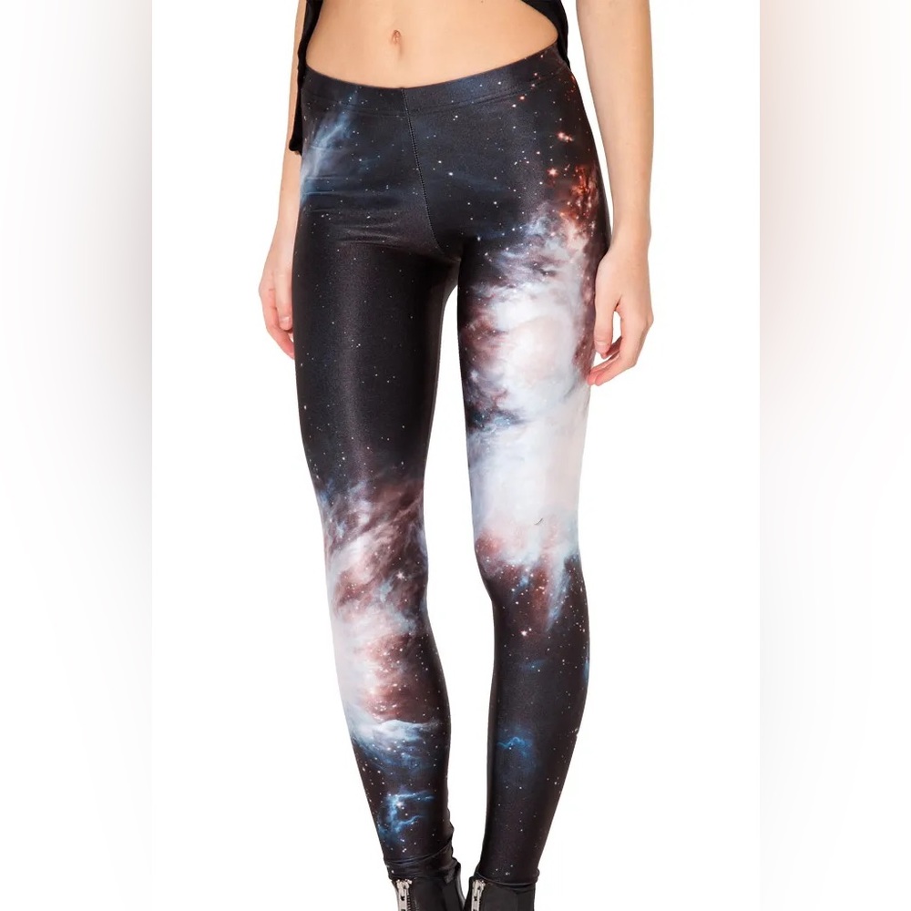 Blackmilk Black Galaxy Leggings size L